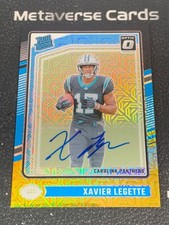 2024 Donruss Optic Xavier Legette RC Rated Rookie Auto Black Gold Mojo 30/60