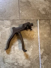 Antique STANLEY Hand Saw Tooth Set Pistol Grip Made in U.S.A Stanley Inside Grip