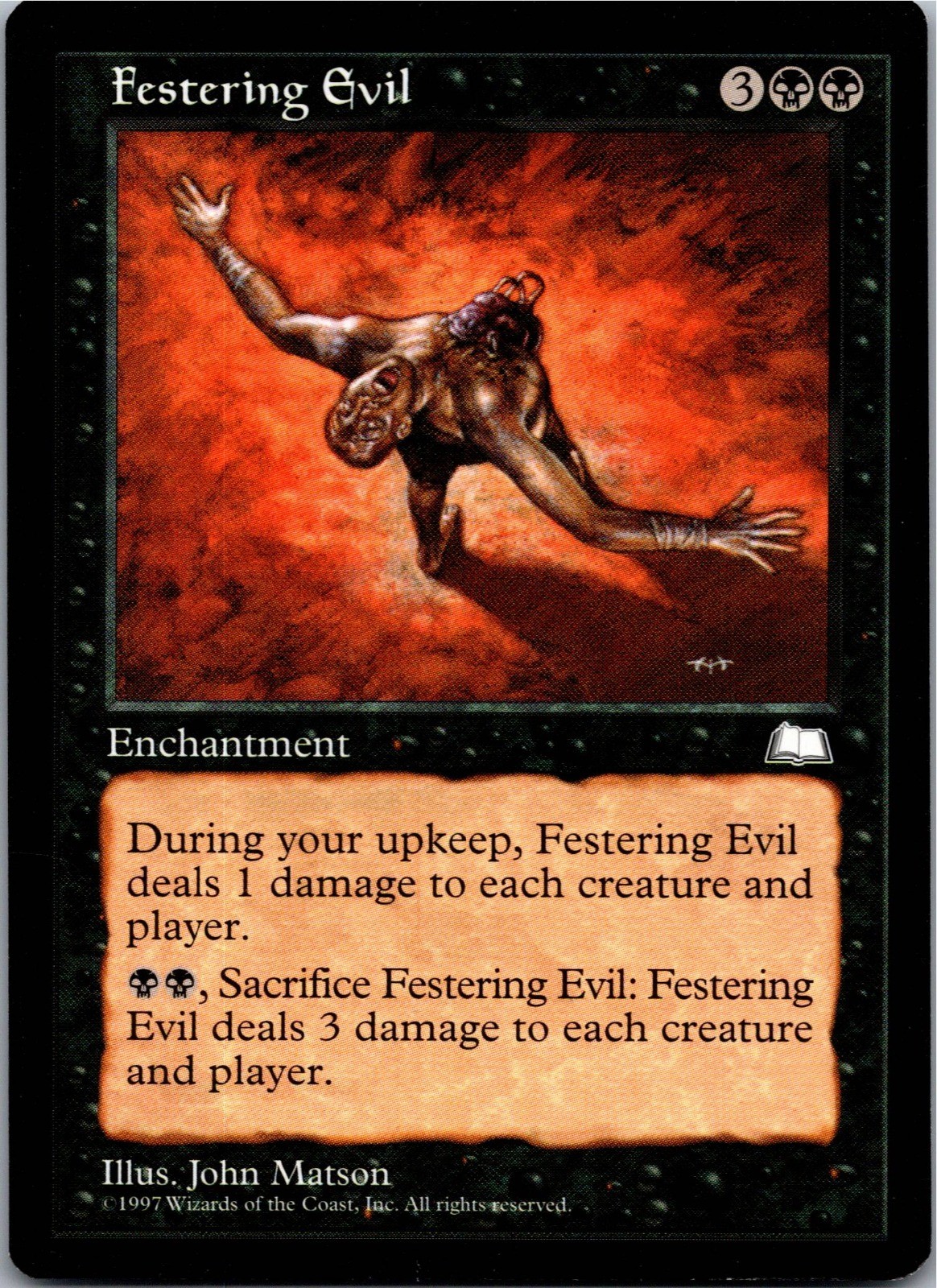 Festering Evil - U - MTG: Weatherlight 1997 [LP]