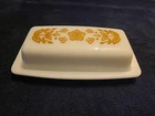 Vintage Pyrex Butterfly Gold Covered Butter Dish