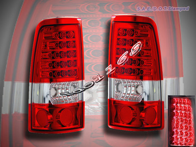 03-06 Chevy Silverado Sierra Tail Lights LED R/C 2004 GMC Sierra 1500/2500
