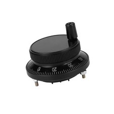 Black 5V 60MM Hand Wheel Pulse Encoder Mill Router Manual Control For CNC