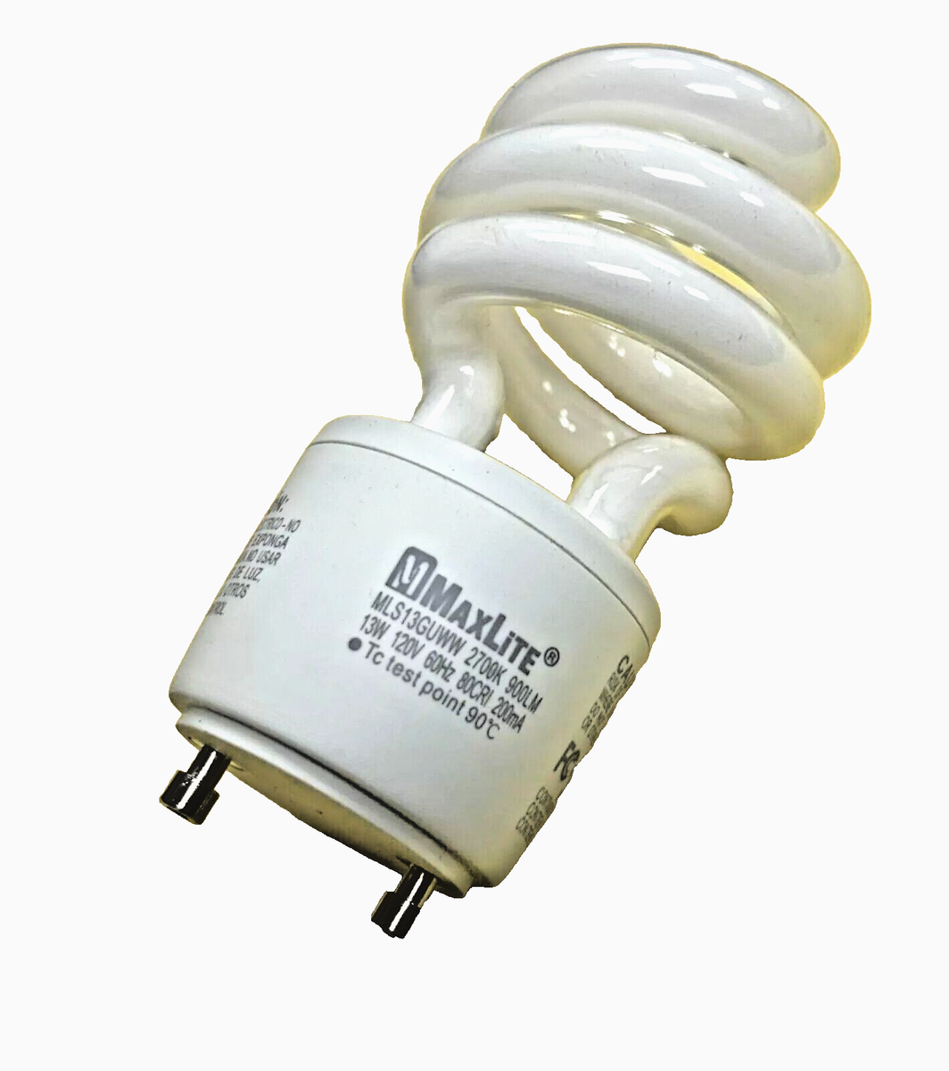 MaxLite GU24 SpiralMax 2700k Warm White Spiral 900 Lumens Bulb