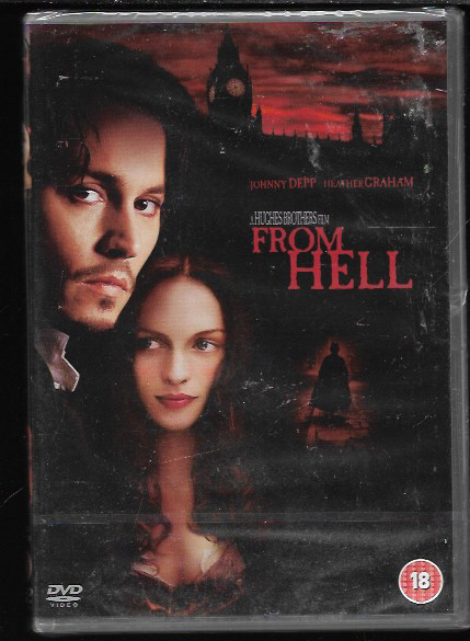 FROM HELL GENUINE R2 DVD JOHNNY DEPP HEATHER GRAHAM ROBBIE COLTRANE NEW/SEALED