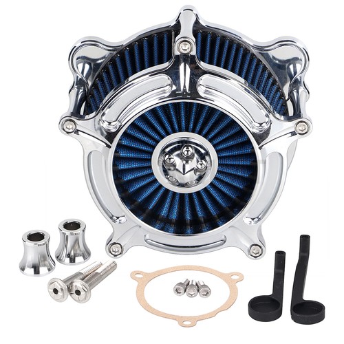 Kit de filtro de admisión azul limpiador de aire para Harley Softail Sport Glide Road King M8 - Imagen 9 de 14