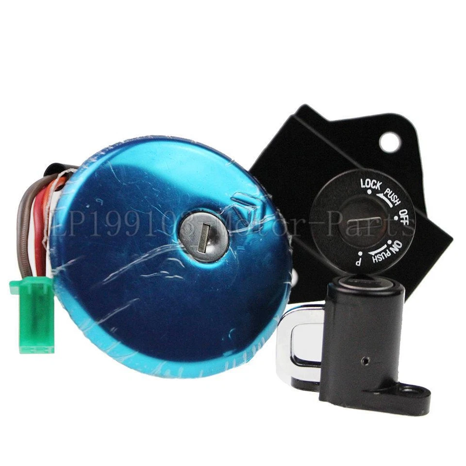 Interruptor de encendido tapa de gas combustible bloqueo de asiento con llaves para Suzuki GS750 GS1100 1980 Foto 2 de 4