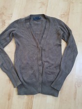 ZARA Strickjacke Gr. S / 36 Seide-Kaschmir-Mix Braun