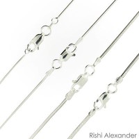 925 Sterling Silver Snake Chain Necklace .925 Italy All Sizes 2