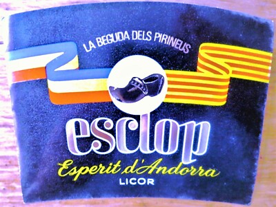 ANDORRA ESCLOP ESPERIT D'ANDORRA Dest And SL wine labels liqueur wine labels