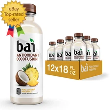 Coconut Flavored Water, Puna Coconut Pineapple, Antioxidant Infused Drink