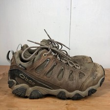 Oboz Hiking Shoes Womens 10 Sawtooth II Brown Leather Trail Sneakers Waterproof