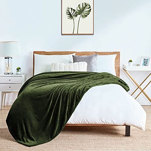 Fleece Blanket Plush Throw Fuzzy Lightweight (King Size 108x90 108"x90