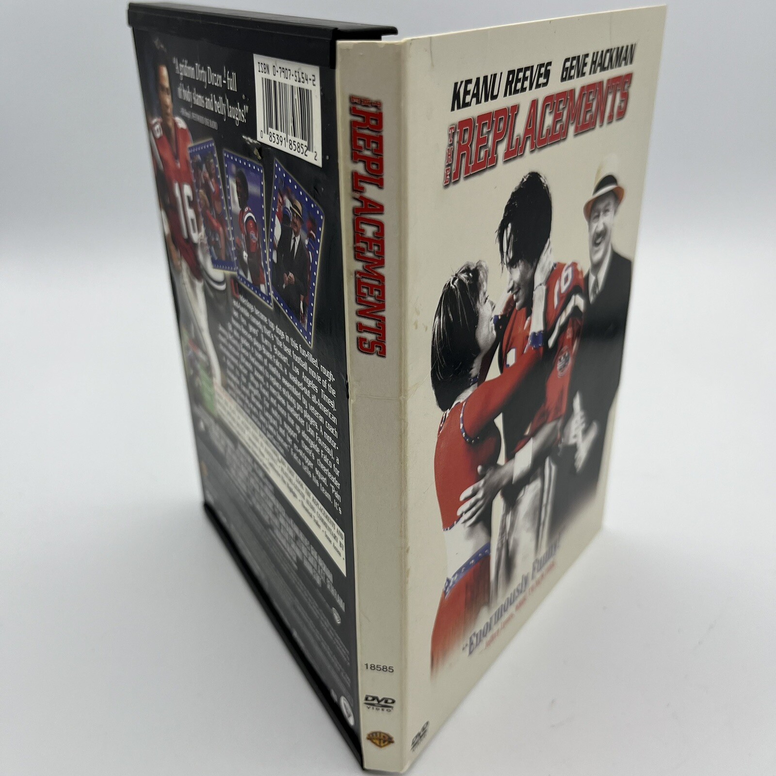The Replacements DVD 2000 Snap Case Keanu Reeves Gene Hackman Football