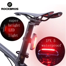 ROCKBROS Bike Rear Light USB Rechargeable Super Bright Led Red Cycling Taillight