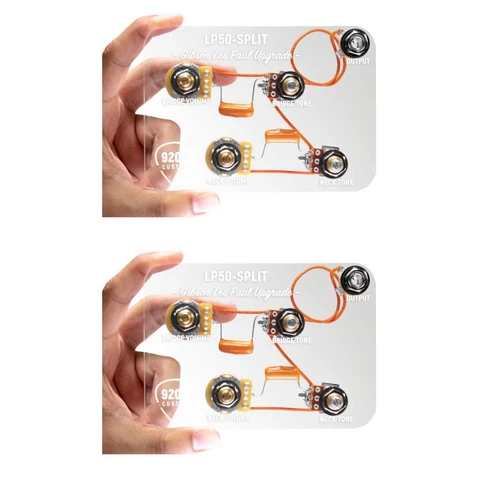 920D LP50-SPLIT Pre-Wired Wiring Harness w/Coil Split Mod for Les Paul -2 Pack
