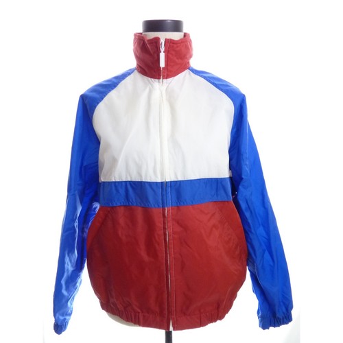 Vintage Windbreaker Red White and Blue 