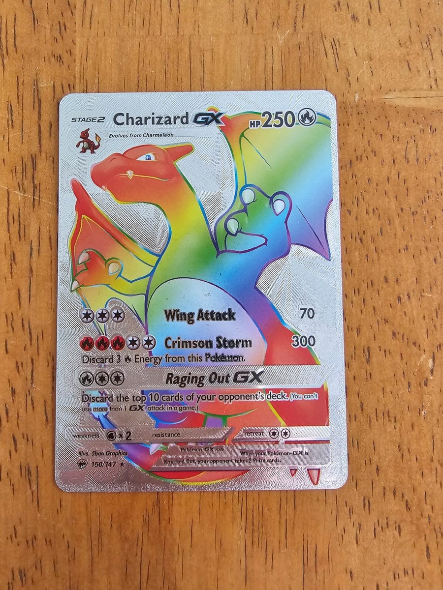 Pokmon Card - Charizard ★ Marked pokemon cards charizard gx rainbow 158/147 | eBay