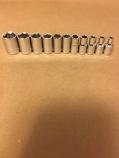 Craftsman 1/4" Drive 11 PC Piece 6 Pt Point SAE Inch Chrome Socket Set 5/32-9/16
