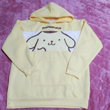 Sanrio Pompompurin Hoodie Yellow size 4L Long Sleeve Pullover Pompompurin Sanrio