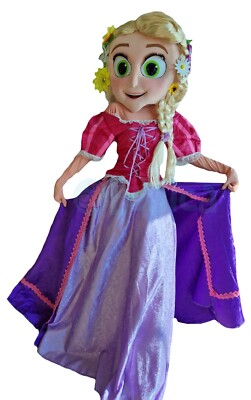Mascotte RAPUNZEL Deluxe costume principessa completo