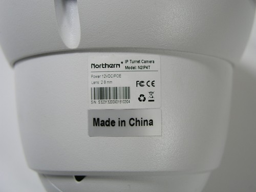 Northern Outdoor 2.8mm 1P Turret Camera N2IP4T, for Security Surveillance System - Picture 4 of 4
