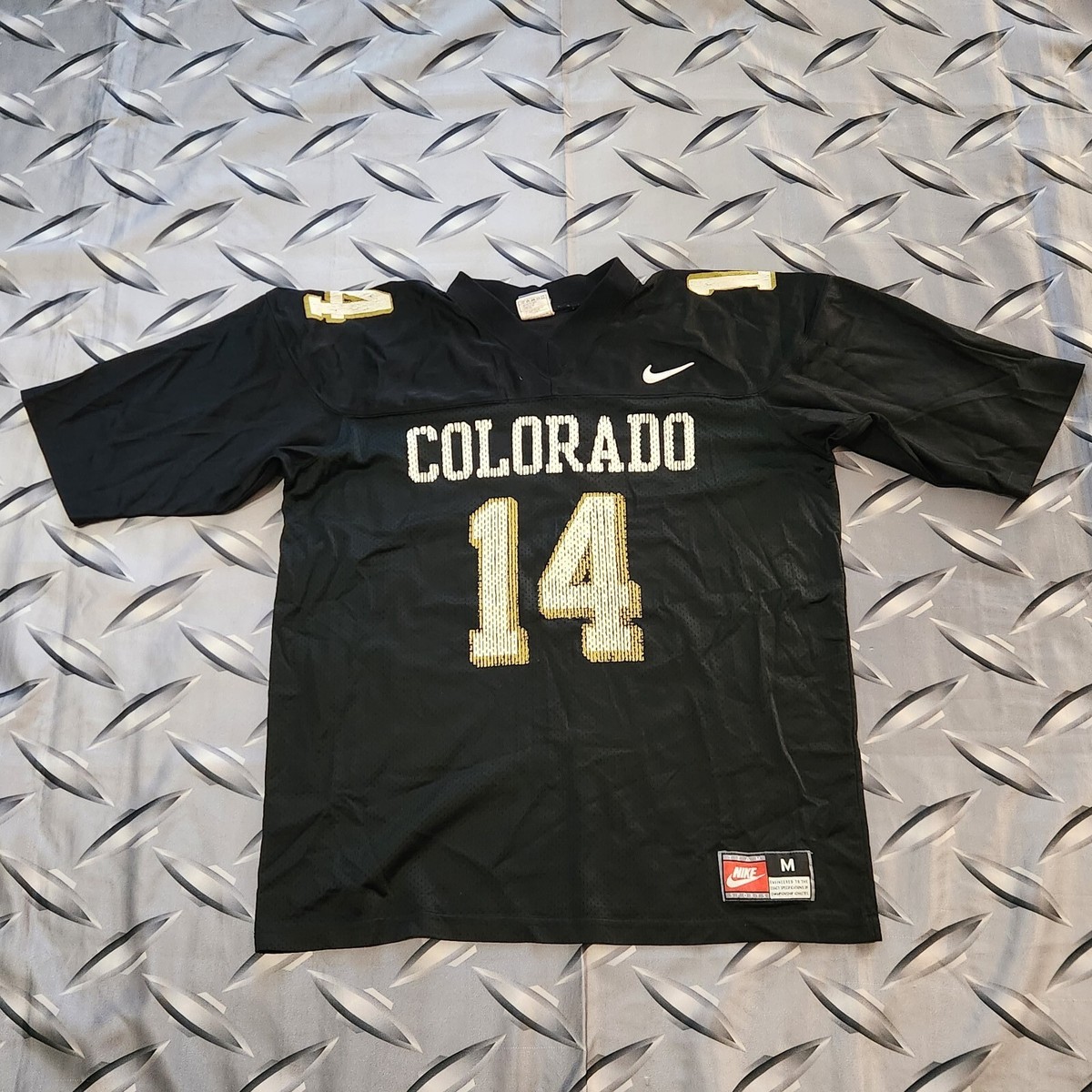 VTG 90s NIKE Colorado Buffaloes #14 Koy Detmer Jersey Size M