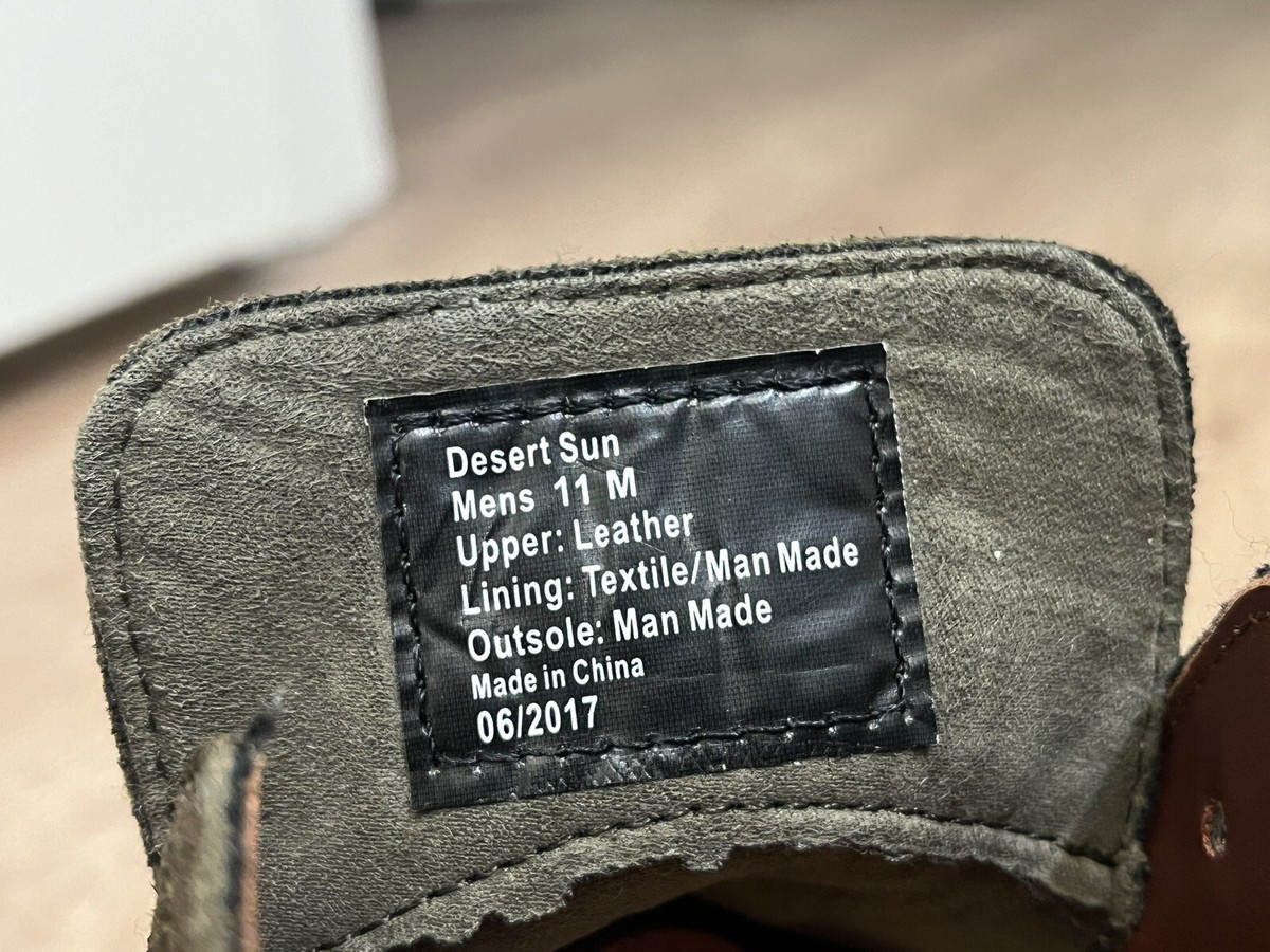 ?HP?Kenneth Cole Reaction Green Desert Sun Herringbone & Leather Desert Boots Kenneth Cole Reaction Men main image 3