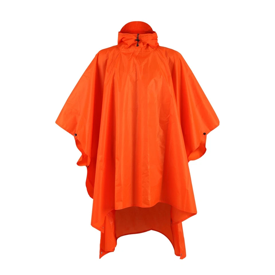Regenschutz Regenponcho Regenjacke Camping Wandern Reiten  mit Kapuze hochwertig - Bild 2 von 4