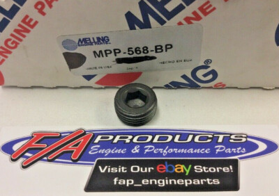 Melling MPP-568 1/2'' Pipe X .500'' Long 3/8'' Hex Drive Pipe Plugs Sold Each