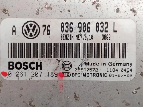 0261207189 Motorsteuergerät für VOLKSWAGEN GOLF IV BERLINA (1J1)(10.1997) 501185 - Bild 4 von 4