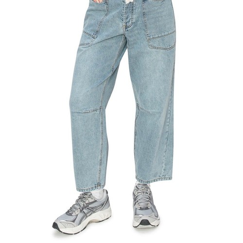 Neu Cali1850 Barrel Damen blau Jeans Seil Gürtel Knopfleiste Gr. 11/30 - Bild 4 von 7