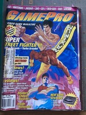 GamePro July 1994 Magazine Vintage Cover Loose Super Street Fighter II Jaguar B5