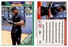 2021 Leaf Pro Set Baseball Base GREEN #PS44 Oscar Colas