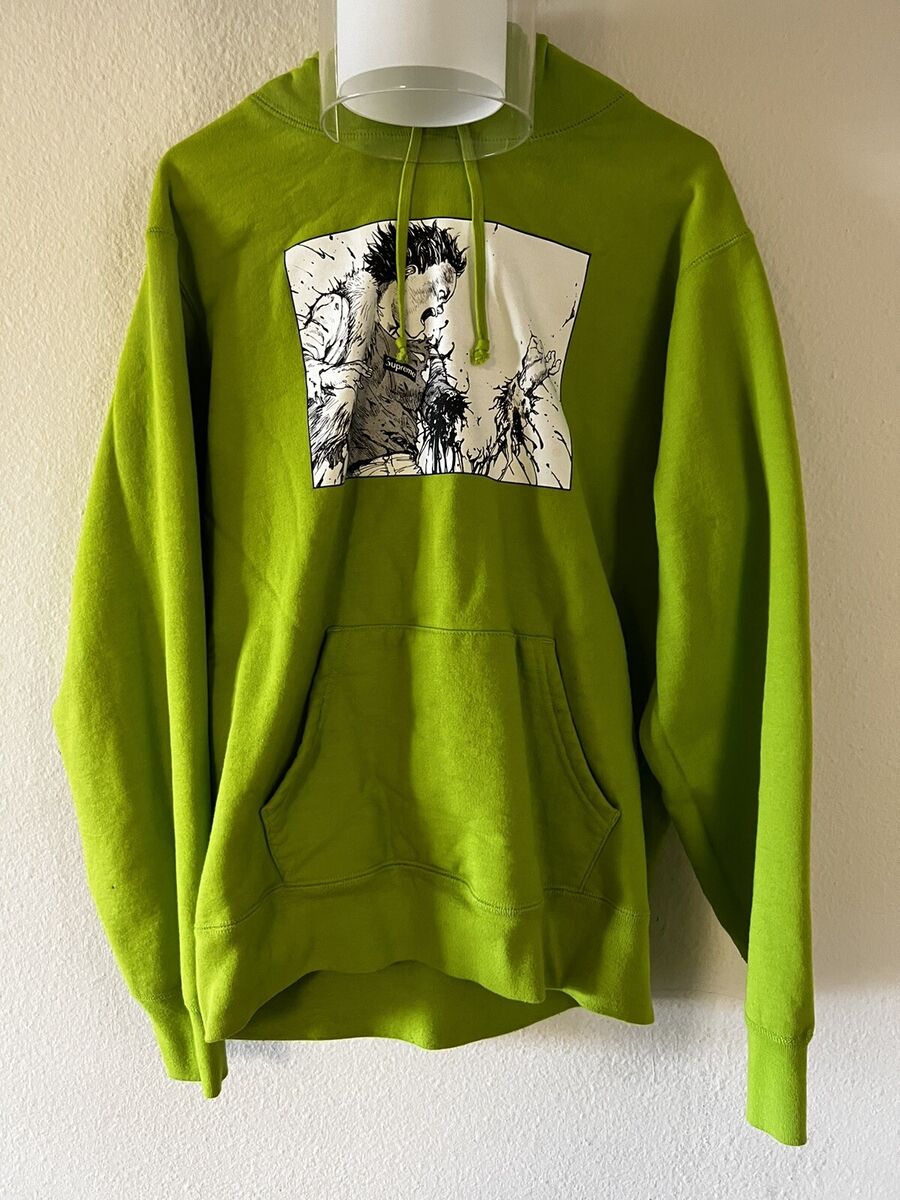Supreme AKIRA Arm Hooded Sweatshirt Lime Green M Hoodie FW17 Supreme AKIRA Arm Hooded Sweatshirt Lime Green M Hoodie FW17