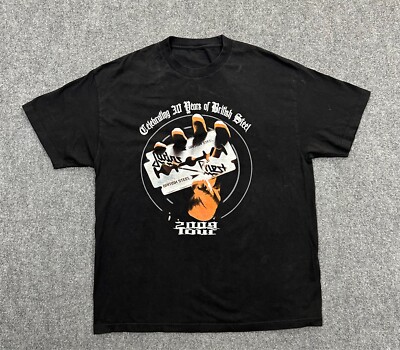 JUDAS PRIEST T-Shirt XL British Steel 30th Anniversary USA 2009 