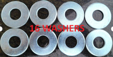 16 Washer Toss Game Replacement Paintable Washers 2-1/2" Silver 3 OZ Each