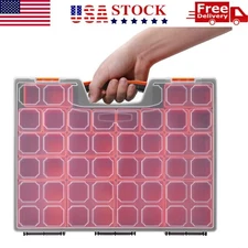 Organizer Box, 22 Compartments Small Parts Organizer with Accessible Hinged Lid
