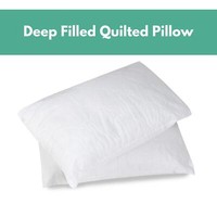 Premium Quilted Cover Deep Filled Pillows For Side Stomach and Back Sleepers