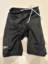 Speedo BOYS Swimsuit Jammer Black USA Youth Size 22 55 NWT