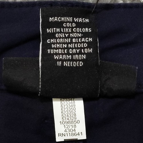 Pantalones Cortos Chinos Lane Bryant Mujer 24 Entrepierna 5.5" Azul Bolsillos Elásticos D85 - Imagen 8 de 11