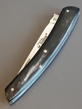 COUTEAU LE THIERS PAR ROGER ORFÈVRE, manche CORNE, guilloché