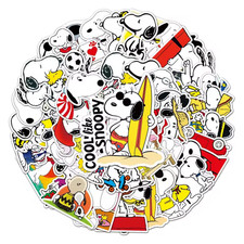 50pc SNOOPY-COOL LIKE SNOOPY Stickers-Phone, Truck, Water Bottle, Laptop, Bike