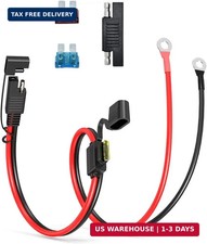 ELFCULB SAE to O Ring Terminal Harness, 14AWG 2FT SAE Battery Connector 2 Pin Qu