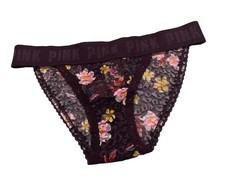 PINK Victoria s Secret Floral Lace Bikini panty Size XS NWT
