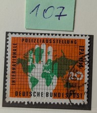 Marke BRD 1956 Internationale Polizeiausstellung IPA 20 Pf gestempelt Mi. 240
