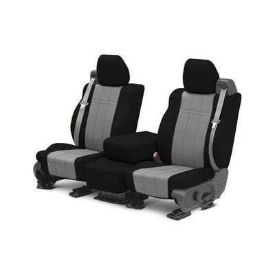 For Toyota Matrix 05-08 NeoSupreme 1st Row Black & Light Gray Custom Seat Covers