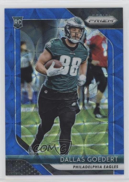 2018 Panini Prizm Rookie Blue Scope Prizm 55/99 Dallas Goedert #299 0c2