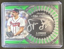 2023 Topps Five Star Spencer Strider Silver Signatures Green Auto #/15 Braves