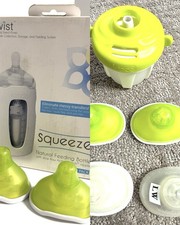 Kiinde Squeeze Natural Feeding Bottle Slow Medium Active Latch Nipples Reusable