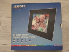 Jessops Frame 8” Black Acrylic Digital Picture Frame 